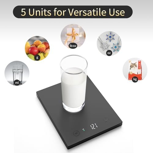 Homebuds 22lb Digital Food Scale Precision 0.1oz/1g, Kitchen Scale Big LED