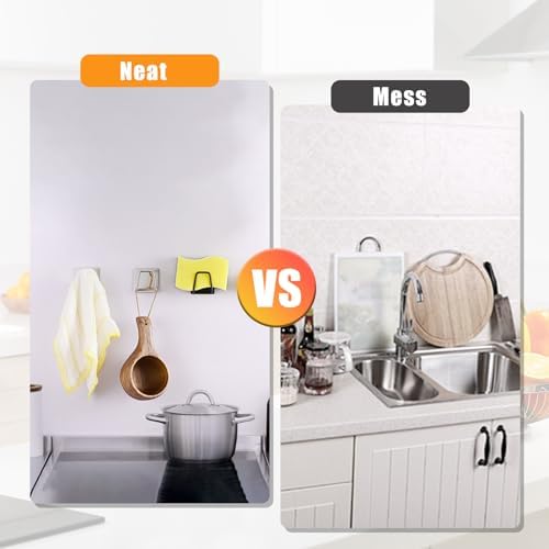 Luckyiren 2-Pack Stainless Steel Sponge Holder