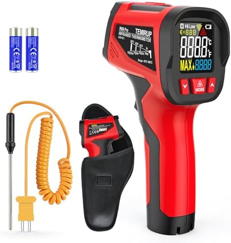 Infrared Thermometer Gun, 1472°F Digital Laser Temperature Gun