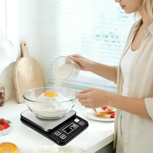 Full Waterproof Digital Scale IP67, 5kg Capacity 0.1g Accuracy Kitchen Scale