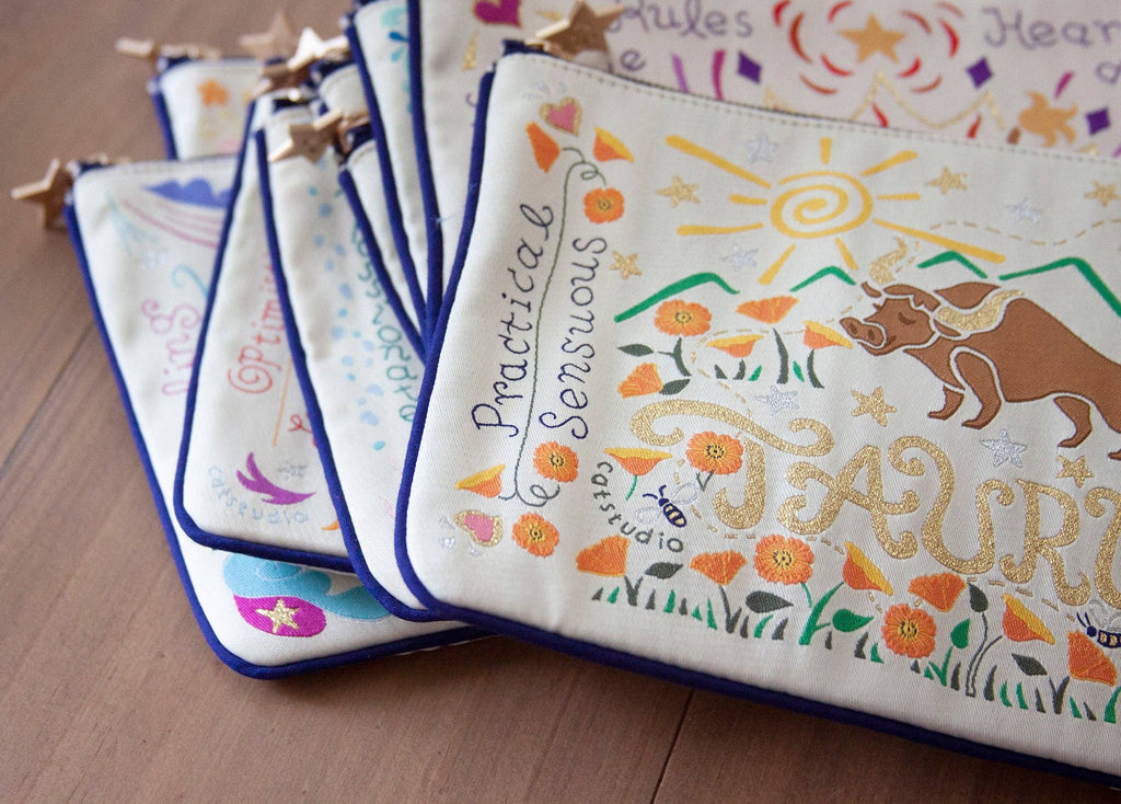 catstudio - Aquarius Astrology Zip Pouch