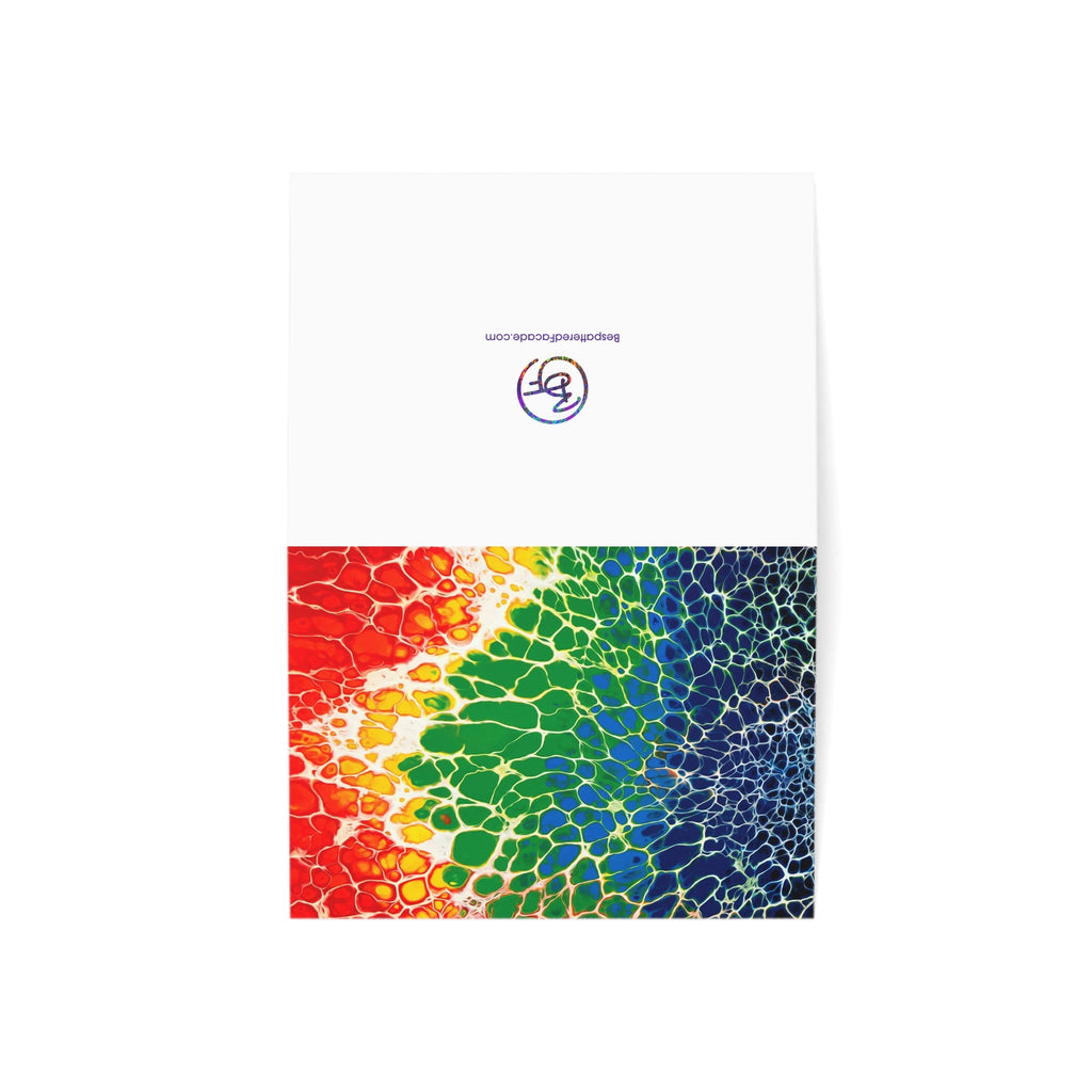 Bespattered Facade Rainbow Seaside Greeting Cards | Sets of 1, 10, 30, or 50