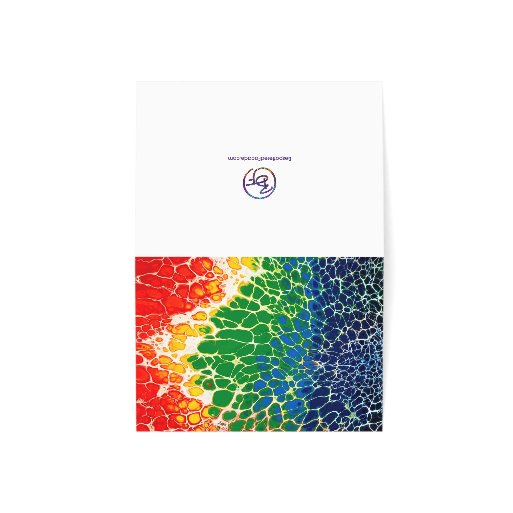 Bespattered Facade Rainbow Seaside Greeting Cards | Sets of 1, 10, 30, or 50