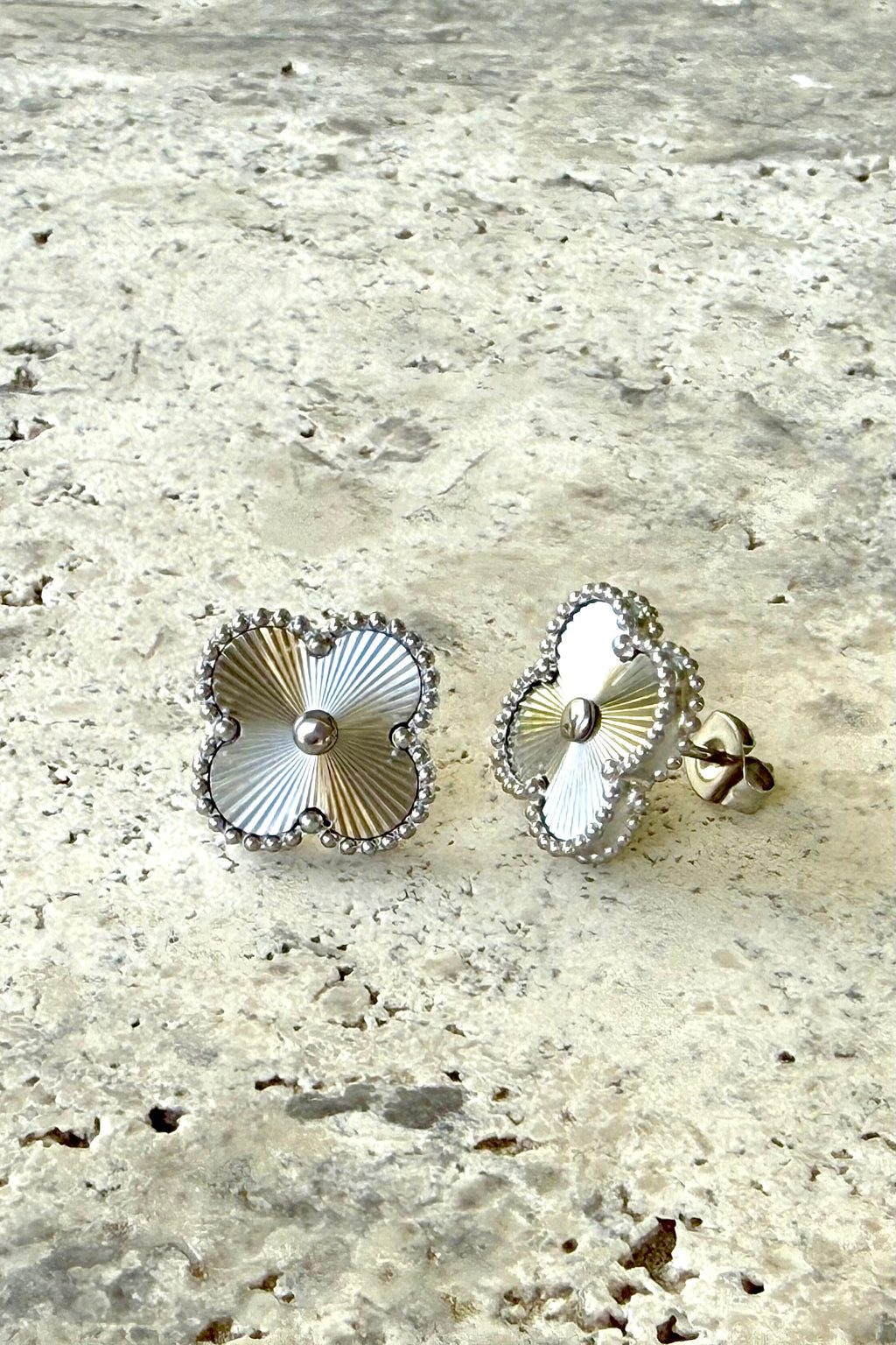 Silver Clover Earrings