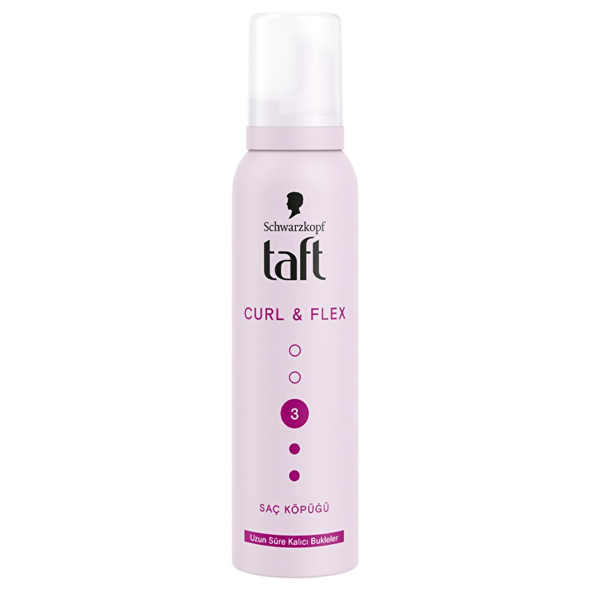 Taft Curl & Flex Hair Mousse - Enhances Curl Definition & Volume, 5.07 fl oz