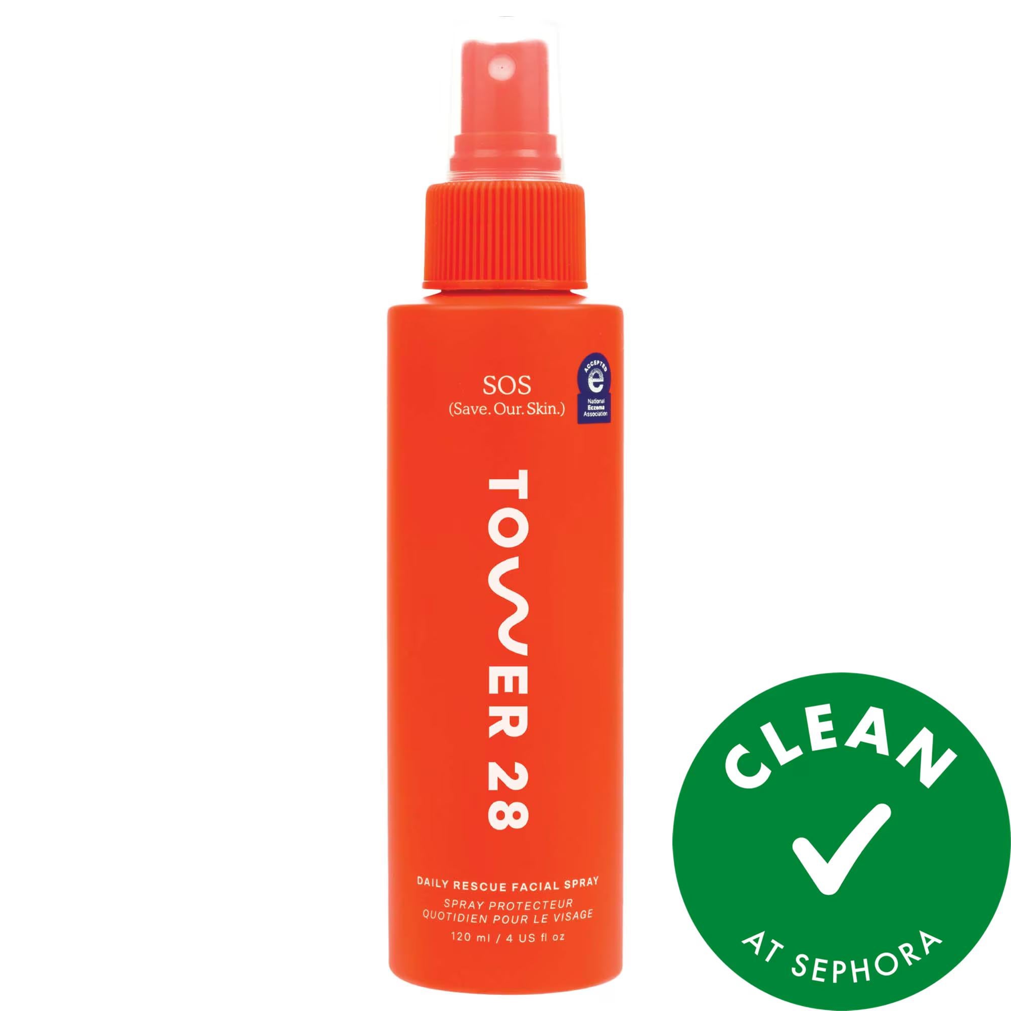 SOS Daily Rescue Facial Spray with Hypochlorous Acid - Soothe Irritation, Redness Relief, Natural Vegan Skincare