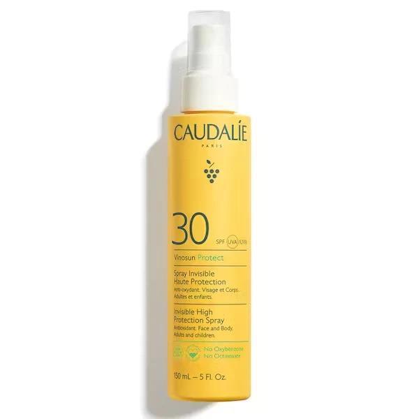 Caudalie Vinosun SPF 30+ Sunscreen Spray - Vegan-Friendly, Non-Greasy Sun Protection for Outdoor Activities