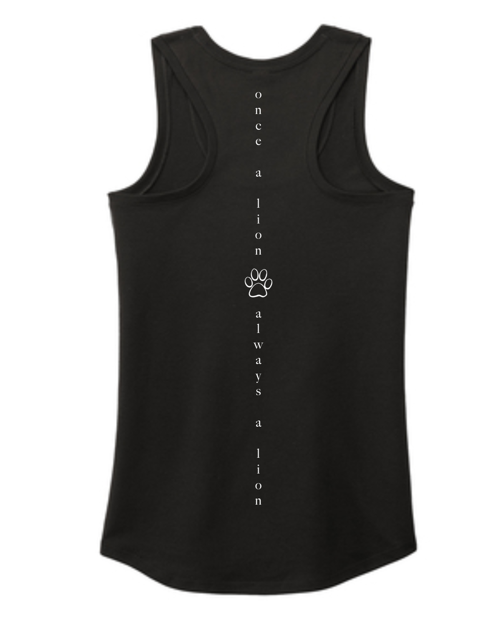Once A Lion Tank - Black
