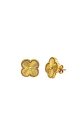 Gold Clover Earrings