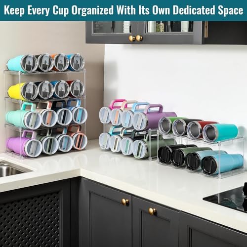 Premium Water Bottle Organizer for Stanley 40OZ & Various Bottles