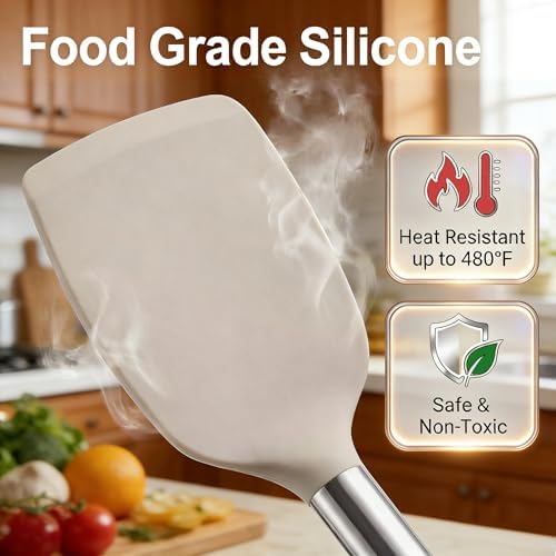 Vayvnt 4PCS Silicone Kitchen Cooking Utensils Set