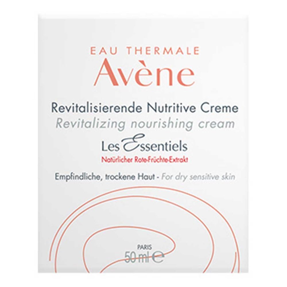 Avene Moisturizing Cream for Dry & Sensitive Skin - Rich Hydration & Nourishment with Vitamin E & Thermal Water