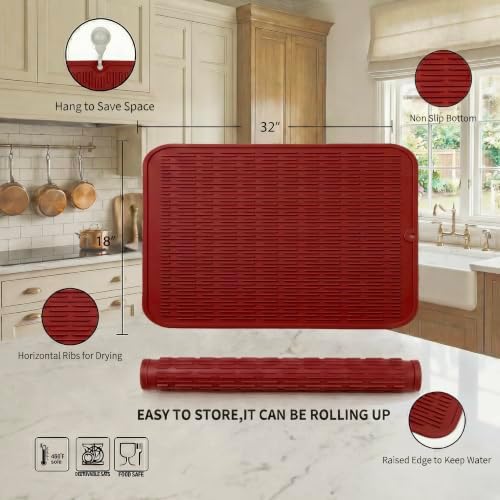 MicoYang Silicone Dish Drying Mat
