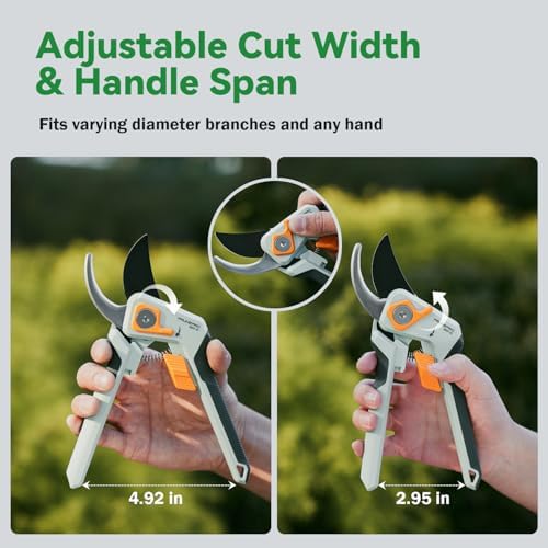 PrunePro Pruning Shears Gardening Scissors Set Professional Hand Pruner Sharp
