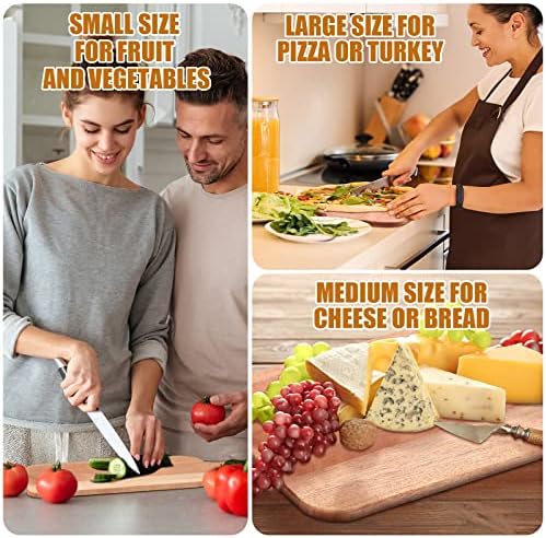 Patelai 12 Packs Wooden Cutting Board Set