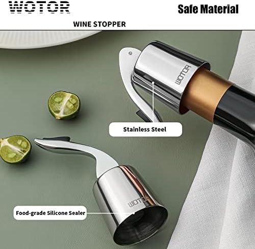 WOTOR Stainless Steel Wine Bottle Stoppers