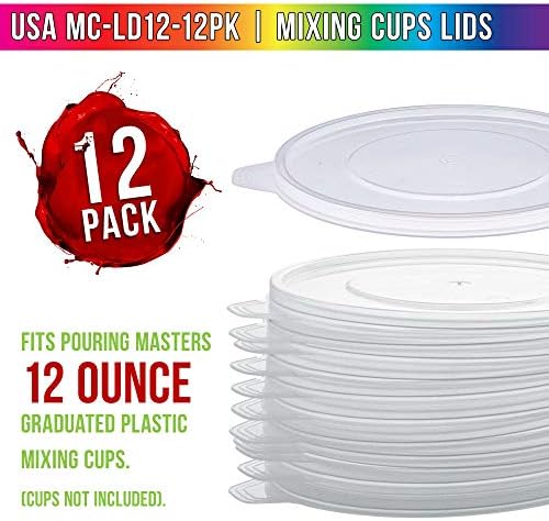 Pouring Masters 12-Pack Mixing Cup Lids