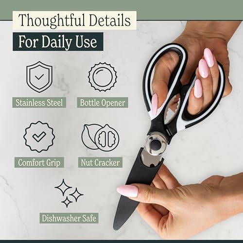 Heavy Duty Kitchen Shears With Sharpener