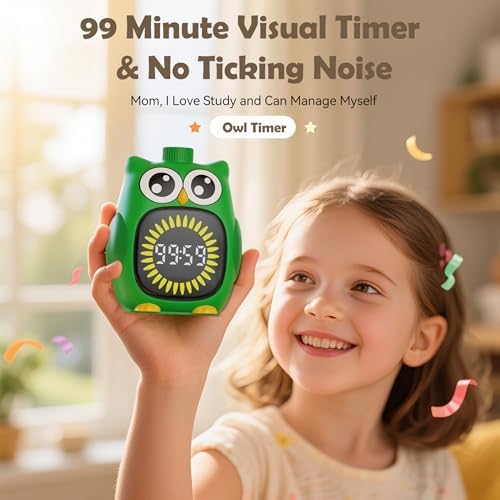 Doli Yearning Visual Timer for Kids, 99 Minute Countdown Timer Green
