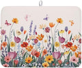 Kawani Spring Summer Flowers Dish Drying Mat