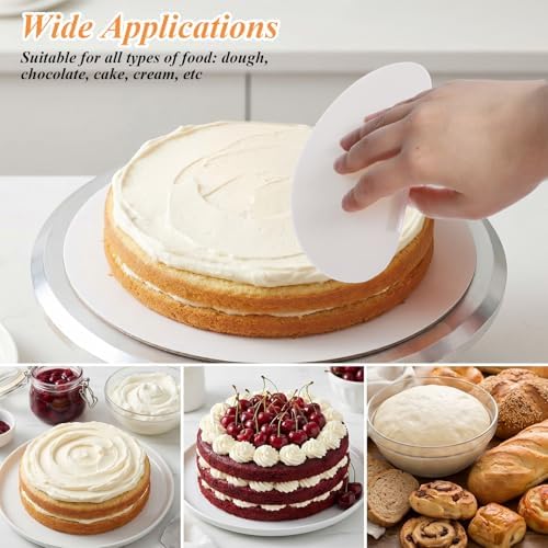 3 Pcs Bowl Dough Scraper, Silicone Dough Scraper