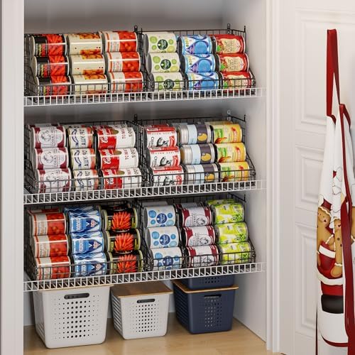 4 Pack Stackable Can Rack Organizer