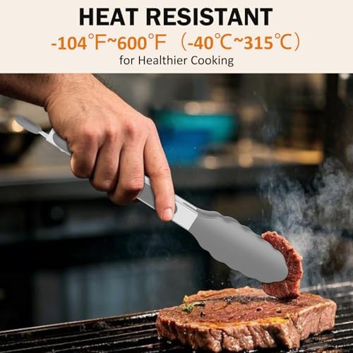 Tongs for Cooking, Stainless Steel Kitchen Tongs