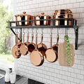 KES 30-Inch Kitchen Pan Pot Rack Wall Mounted, Hanging Storage Organizer