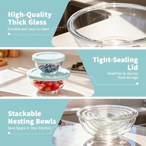 WhiteRhino Glass Mixing Bowl