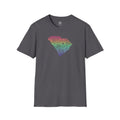 Bespattered Facade Rainbow Floral South Carolina Unisex Softstyle T-Shirt