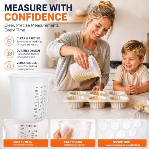 Silicone Measuring Cups Set