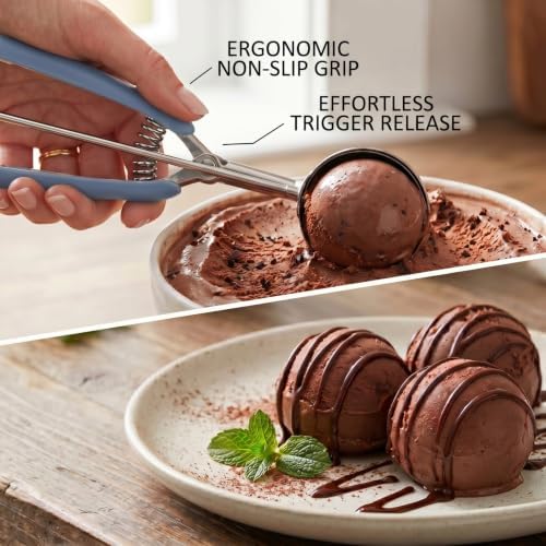 Ice Cream Scoop, 18/8 Stainless Steel Cookie Scoop, Cookie Scoops
