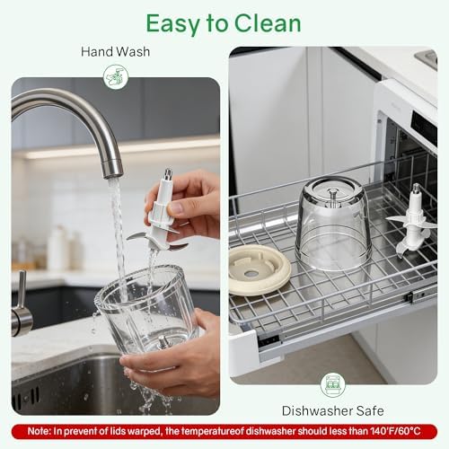 Glass Baby Food Maker，Mini Baby Food Blender and Puree Processor 20oz