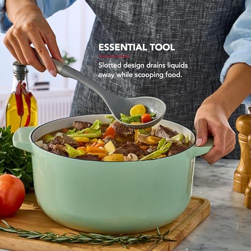 KitchenAid Slotted Spoon with Stainless Steel Handle, Nonstick Safe, Durable