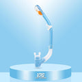 Dry Snorkel for Kids, Ultimate Snorkel Tube for Snorkeling, Freediving & Swimming, Easy-Breath Technology, Top-Mounted Dry Valve & Food-Grade Silicone Mouthpiece
