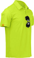 SCODI Mens Polo Shirts Performance Short Sleeve Tactical Shirts Athletic Golf Shirt for Men Daily Casual Collared T-Shirt
