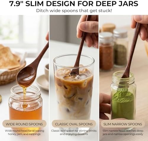 HANSGO Wooden Spoons for Eating