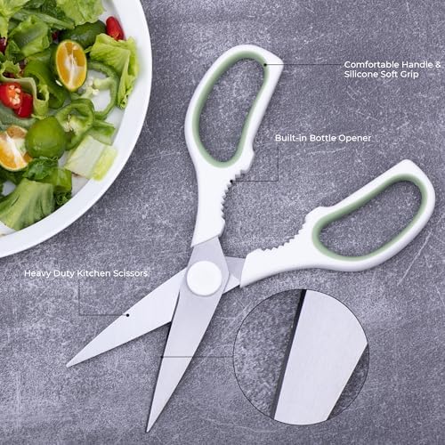 Linoroso Kitchen Scissors All Purpose Kitchen Shears