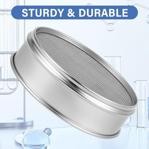 900 Mesh Lab Sieves 8" Diameter 304 Stainless Steel Wire Cloth Test Sieve