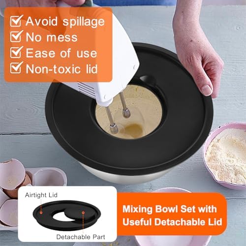 TeamFar Mixing Bowls with Lids