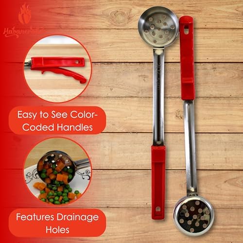 2 oz Slotted Stainless Steel Portion Control Ladle Spoodle -