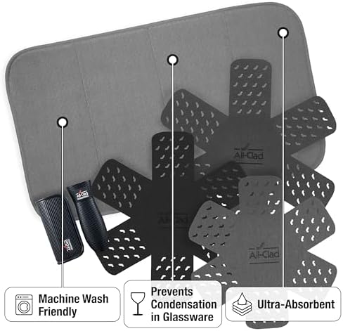 All-Clad Pot Protectors, and Dish Drying Mat Set: Pot Protectors