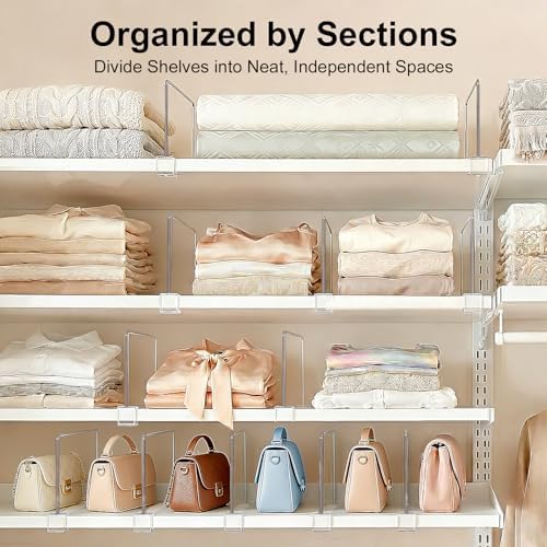 Small Shelf dividers Closet Organizers: 6-inch