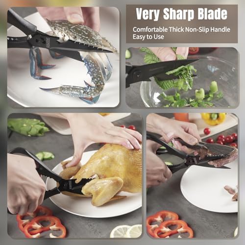 Kitchen Scissors All Purpose, Extra Sharp Kitchen Shears