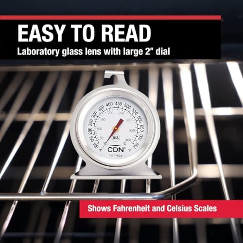 CDN High Heat Oven Thermometer | ProAccurate® | NSF Certified | 100-750°F Range