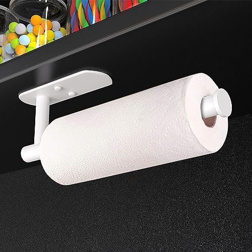 VAEHOLD Self Adhesive Paper Towel Holder Under Cabinet Mount, Wall Mounted
