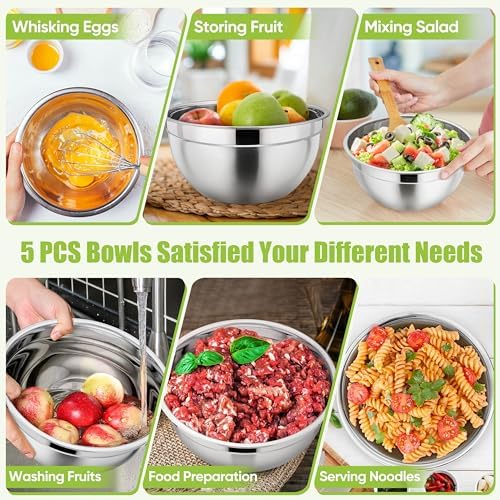 P&P CHEF Metal Mixing Bowls