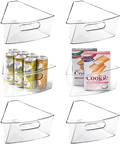 Leeden Lazy Susan Cabinet Organizer, 1/8 Wedge Bins
