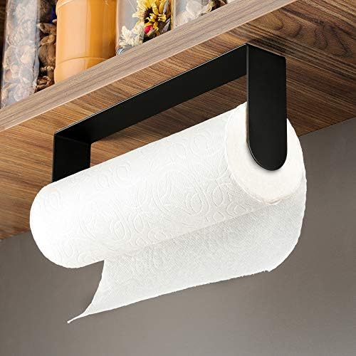 ZUNTO Black Paper Towel Holder, Self Adhesive,