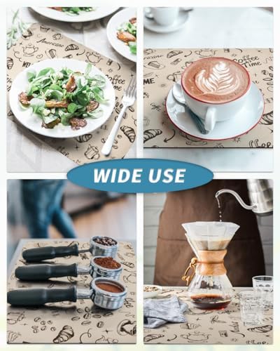 AMOAMI Coffee Mat Hide Stain Rubber Backed Absorbent Dish Drying Mat